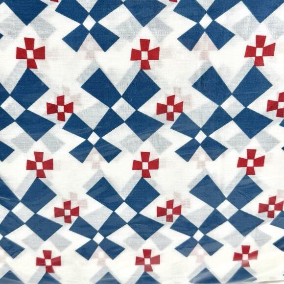 Ikea Sweden Bed Cover Queen/Full Size Cover 2 Pillow Cases Windmills Red Blue - Picture 6 of 7